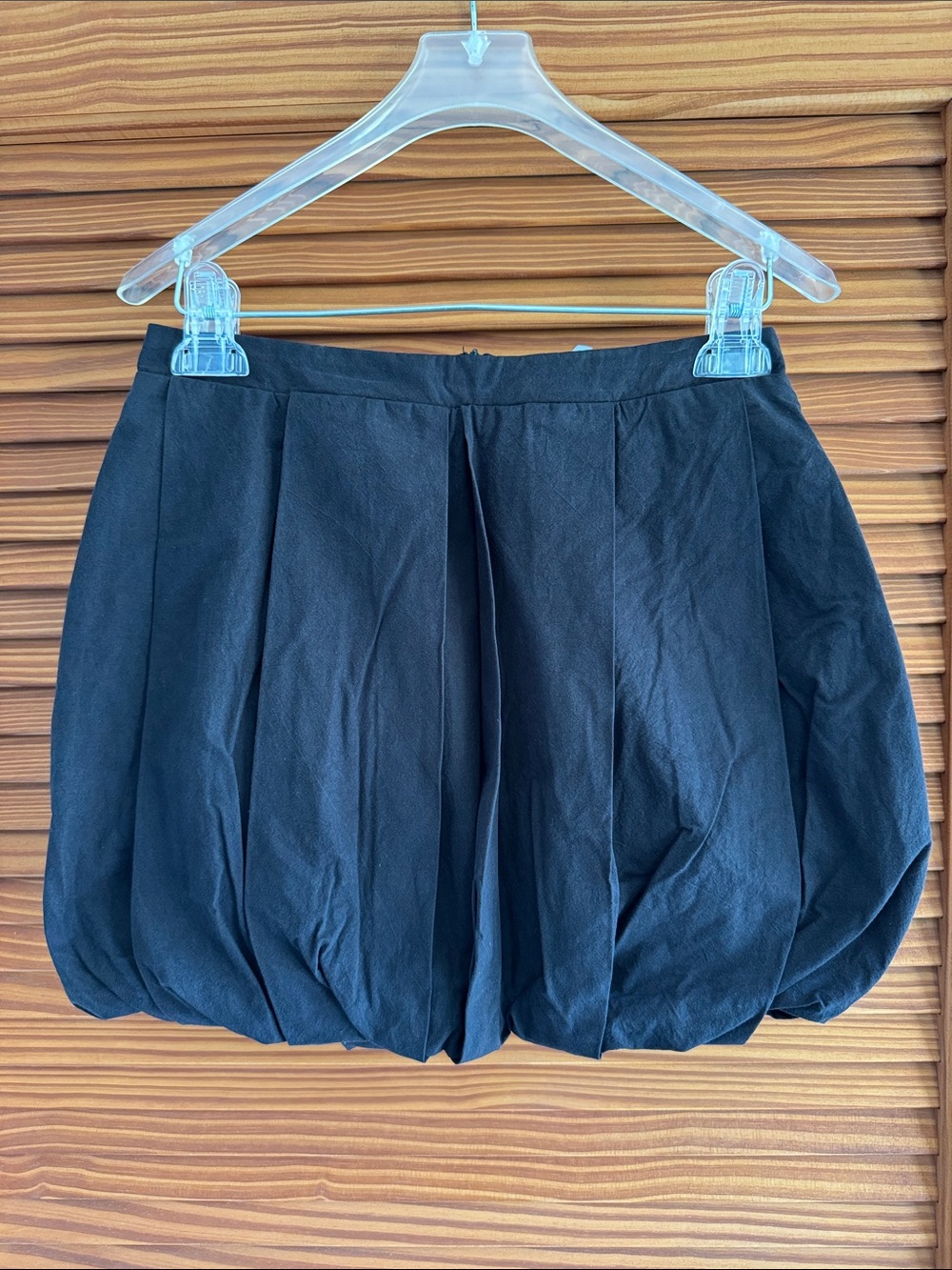 YOUNG FABULOUS & BROKE Blane Black Bubble Hem Skort
